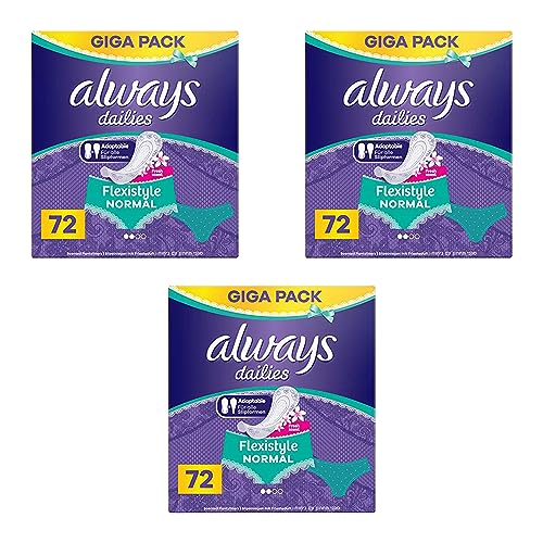 3 x Giga Pack Always Dailies Slipeinlagen Flexistyle Normal 216 Luftdurchlässig