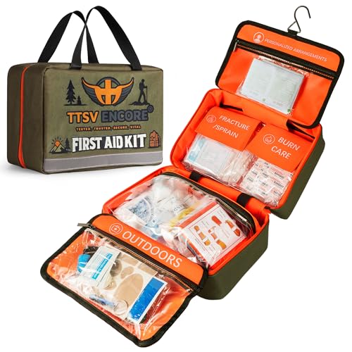 320 Piece First Aid Kit - Contains Premium Medical Supplies for Travel, Home, Office, Vehicle, Camping, Workplace & Outdoor