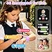 PTHTECHUS 4G Smartwatch Kinder mit Videoanruf, GPS, SOS, Voice Chat, IP68 Wasserdicht, Schulmodus, Schrittzähler, Wecker, Lernspiele, Kinderuhr Geschenk für Jungen und Mädchen 4-12 Jahren (Lila-8A)