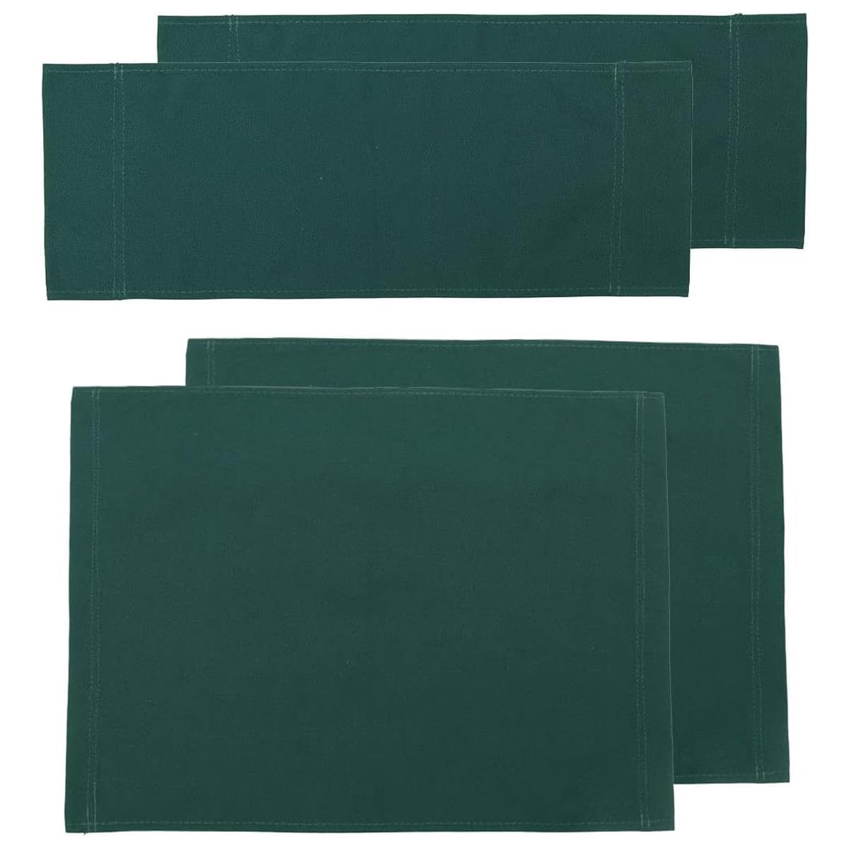 TBACW 2 Set (4pcs) 18''L X 15''W Directors Chair Canvas Replacement Covers Kit for Directors Chairs,Movie Chair Replacement Canvas Seat and Back Oxford Cloth Cover for Home Director Chair (Green)