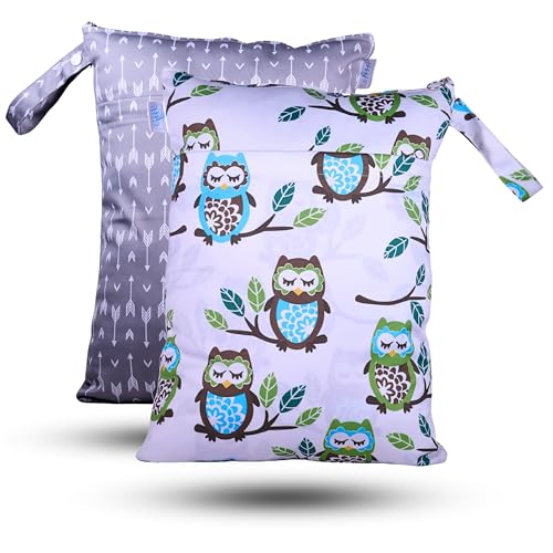 Image of Chic Buddy Waterproof Wet Bag, Washable, Reusable for Travel, Beach, Pool, Stroller, Diapers, Dirty Gym Clothes, Wet Swimsuits, Toiletries (Chic & Wise, Wet Bag /Dry Bag)