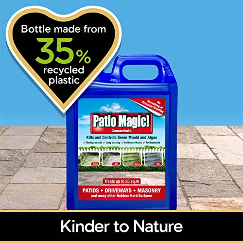 Patio Magic! 16491 Concentrate: Ideal for Patios, Paths and Driveways (Kills Algae and Lichens), 2.5 Litres (Pack of 2)