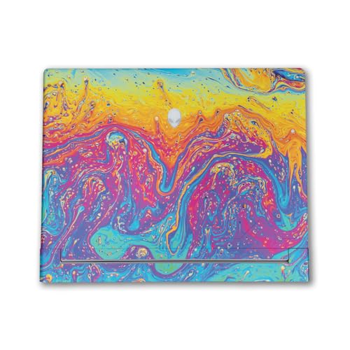 Image of Laptop Skin Compatible with Alienware X16 R2 (2024) - Paint Currents - Premium 3M Vinyl Protective Wrap Decal Cover - Easy to Apply | Crafted in The USA by MightySkins