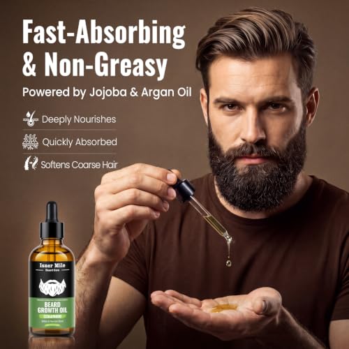 Image of ISNER MILE Beard Oil for Men Hydrating & Moisturizing, Cedarwood, 3.5 fl Oz