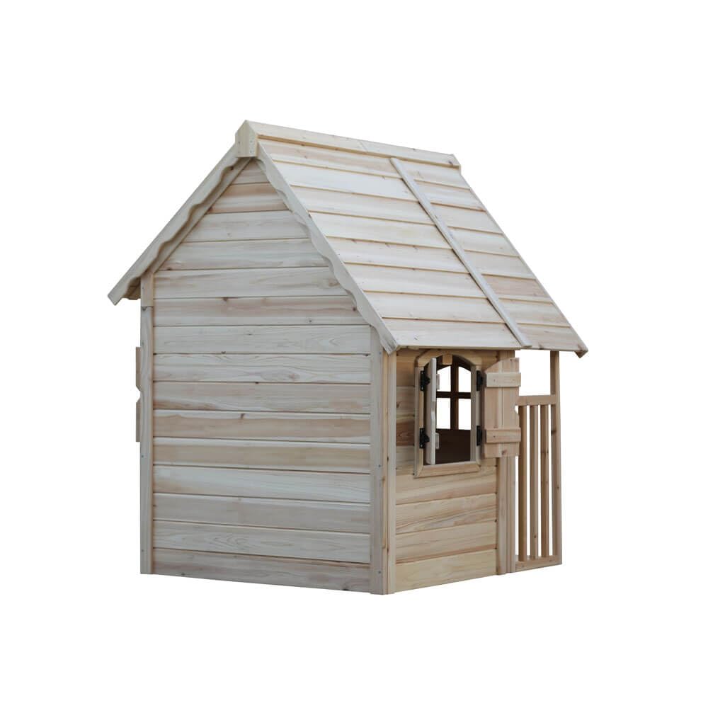 Home Deluxe Spielhaus Kimi – Natur | Holz-Kinderhaus für Garten & Outdoor-Spielspaß