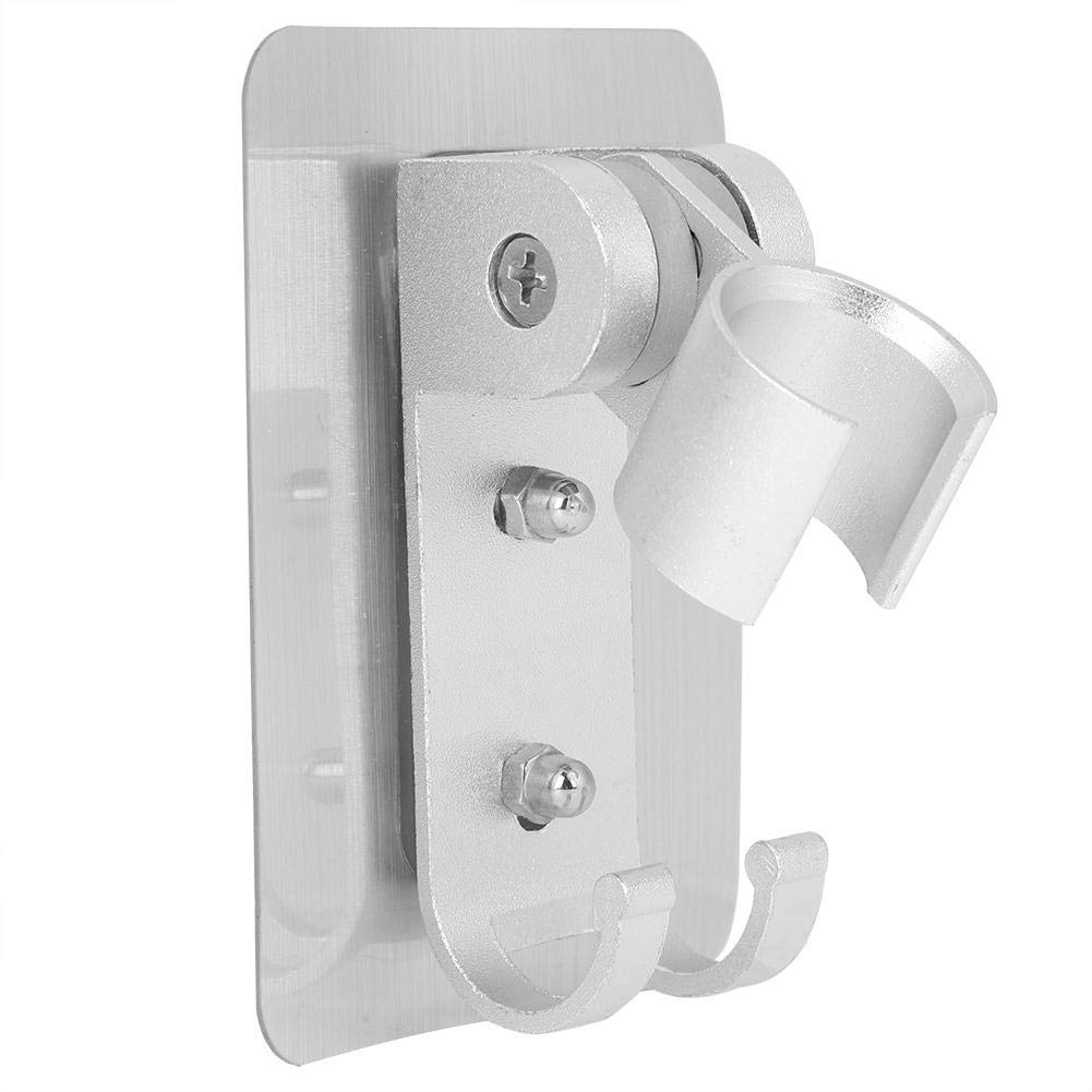 Brausehalter Aus Aluminium Verstellbar 90° – Wandhalterung Für Handbrause Mit Haken, Selbstklebend