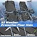 Sunsdrew Floor Mats for 2023 2024 2025 Honda CR-V&CR-V Hybrid All Weather Guard Protection Car Mats TPE Non-Slip Floor Liners 1st&2nd Row CR-V Interior Accessories Black