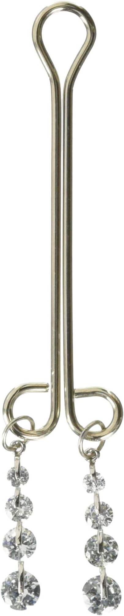 Double Loop with Diamond Drops, 0.8 Ounce