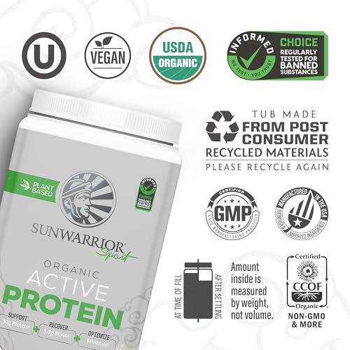 Sunwarrior Vegan Protein Powder Plant-Based Usda Organic Bcaas thumb #2