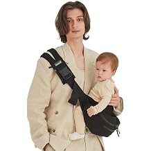 GOOSEKET 365 Toddler Carrier Plus Lightweight Baby Carrier, Adjustable Shoulder Strap, Compact Travel Carrier with Detachable Waist Bag 6 Months-4 Years Old / 1144lbs Black