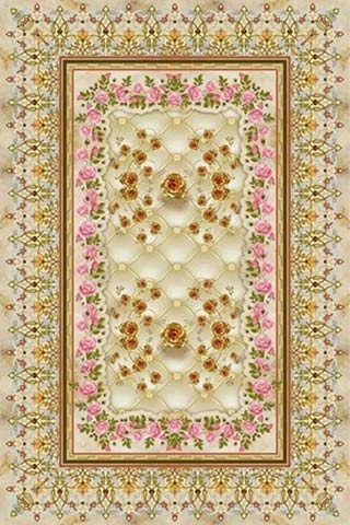 Classique tapis dans la salle de séjour retro esthétique pour canapé