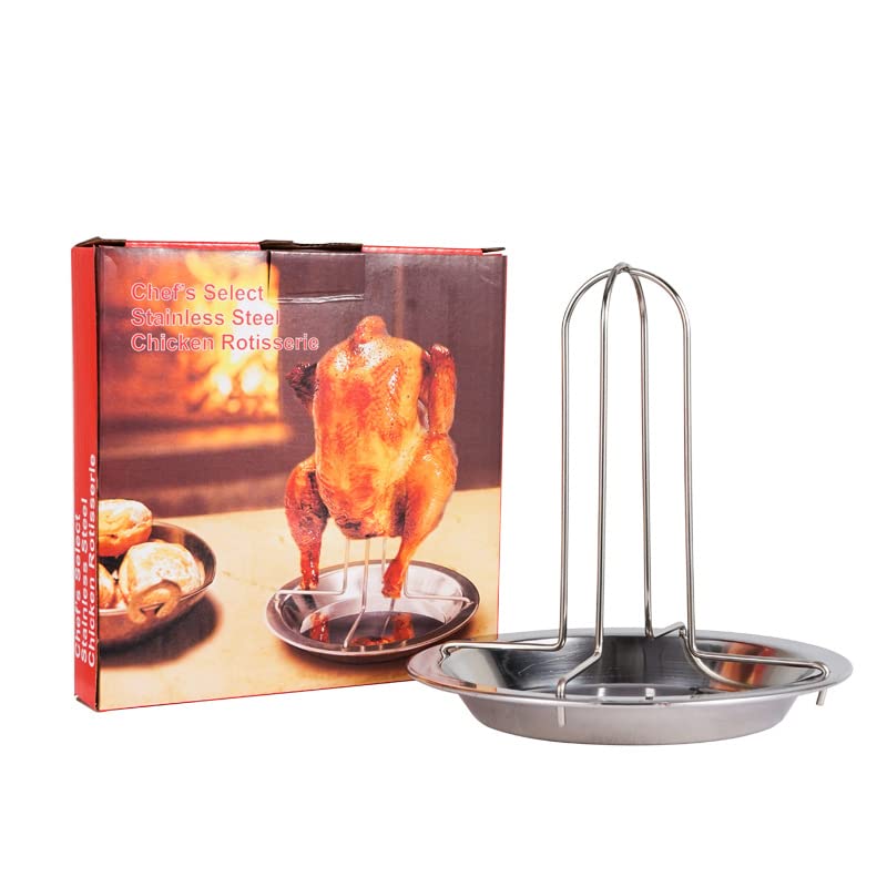 Buy DEET Carbon Steel Chicken Roaster Stand,Vertical Roaster Holder