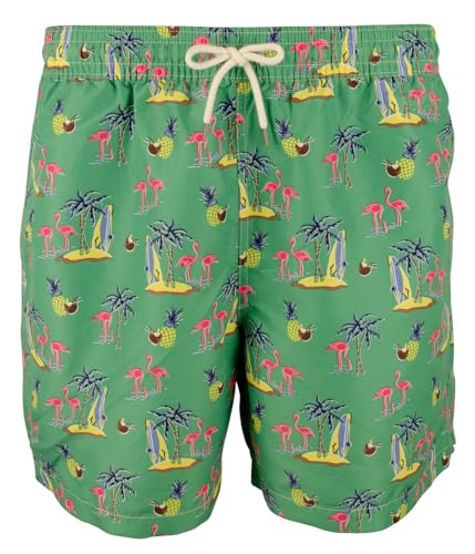 POLO RALPH LAUREN Men's Flamingos Drawstring Swim Trunks Shorts XXL