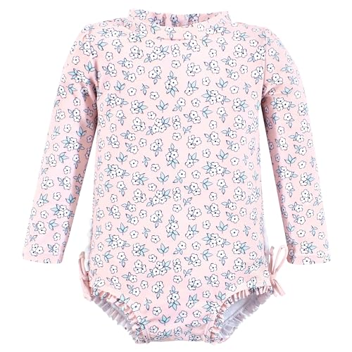 Maillot de bain rashguard fille 6 ans combi anti-uv rose Hudson Baby