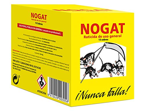 Nogat Raticida, 15 sobres de 10 g