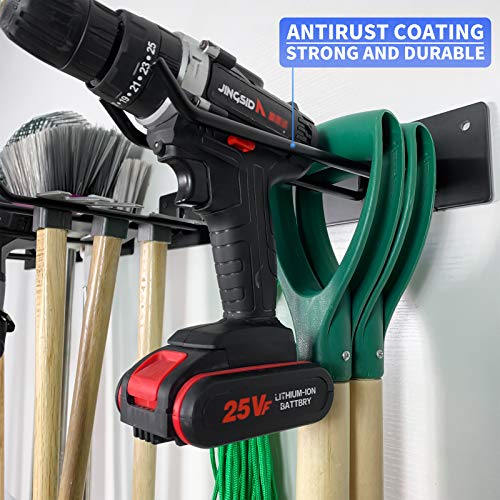 2 Pack Tool Storage Rack Heavy-Duty Metal Garage Wall Mount Organizer Holds Up To Max 200 Lbs… #TOP4