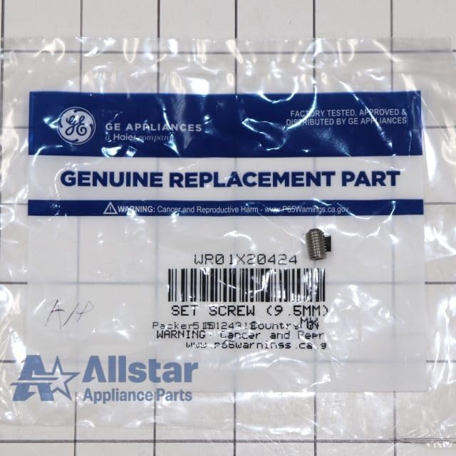 Allstar Appliance Parts Wr01x20424 Refrigerator Set Screw on Fridge.com - View 2