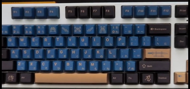 cherry.0329様 Red Samurai Keycaps 129 Keys Cherry Profile Dye Sub PBT