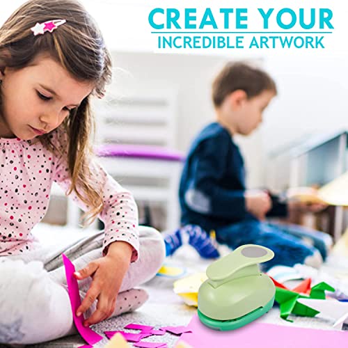 Circle Punch Paper Hole Punch - 5Pcs Round Paper Punches, Handmade Scrapbook Puncher For Paper Craft, Hole Punches For Cardstock,Gift Wrapping,Greeting Cards (2In/1.5In/1In/0.6In/0.3In) #TOP4