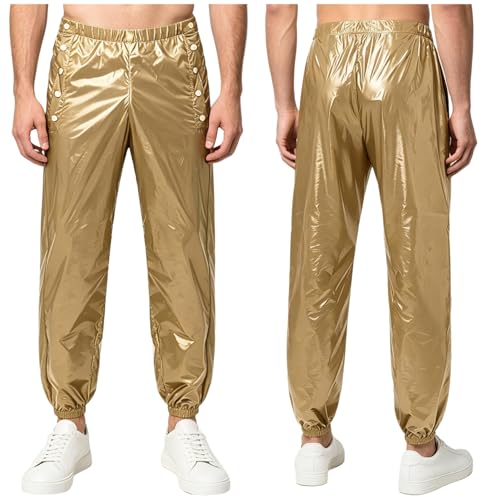 Pantalon avec ouverture latérale homme en tissu premium de jogging décontracté
