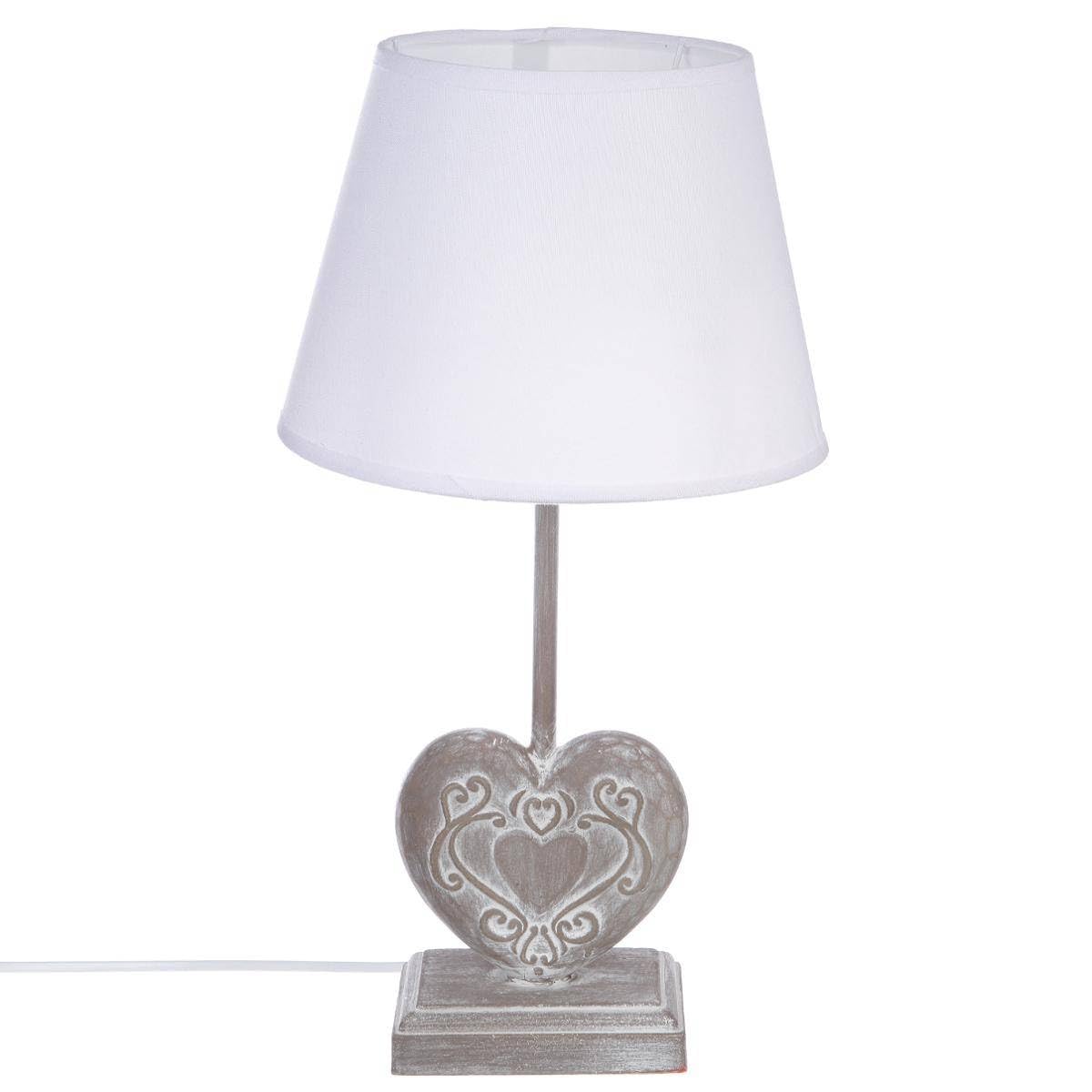 Atmosphera - Lampe Prati - bois H49 cm - Taupe