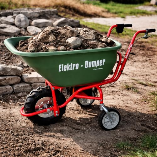 NEU SERIENMÄßIG: Mit Rückwärtsgang inkl. Ladestandanzeige — AKTIONSPREIS BIS ZUM 01.08.17 – POWERPAC ED120 inkl. Wanne 180ltr. – AKKUSCHUBKARRE ELEKTROSCHUBKARRE SCHUBKARRE DUMPER MOTORSCHUBKARRE - 5