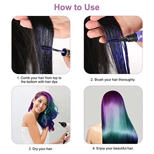 Bestauty Colore Temporaneo Capelli, 6 Colori di