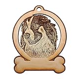 Personalized Australian Shepherd Christmas Ornament, Remembrance, Dog Memorial Gifts for Loss of Dog Sympathy, Unique Australian Shepherd Gifts for Men, Women, Owners, Groomers, Handmade in The USA