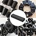 2PCS Black HDPE Plastic Block, Polyethylene Tapping Block, Polyethylene Solid Plastic Block for Machining, Flooring Home, Prototyping, Home Improvements, DIY Projects, Engineering (2