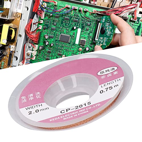 Desoldering Wick, 5Pcs Low Residue Solder Sucker Wick Easy To Use Soft For Cleaning #TOP2