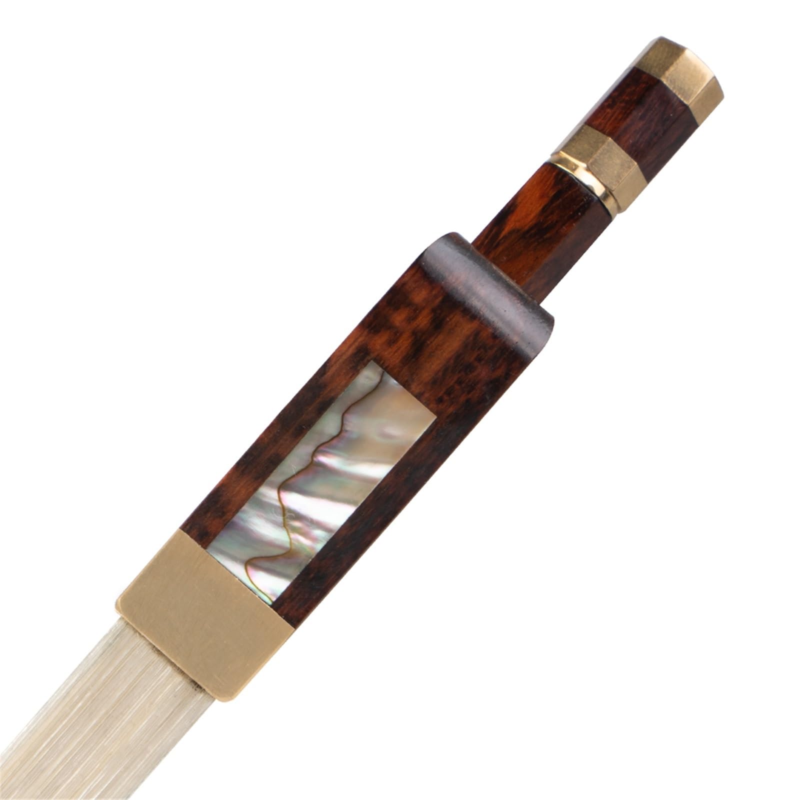 für Anfänger Geigenbogen 4/4 Violinbogen Serpentine Wood Bogen Brasilianischer Holz Performance Bogen Serpentine Wood Schneckenbogen Runder Augenbogen