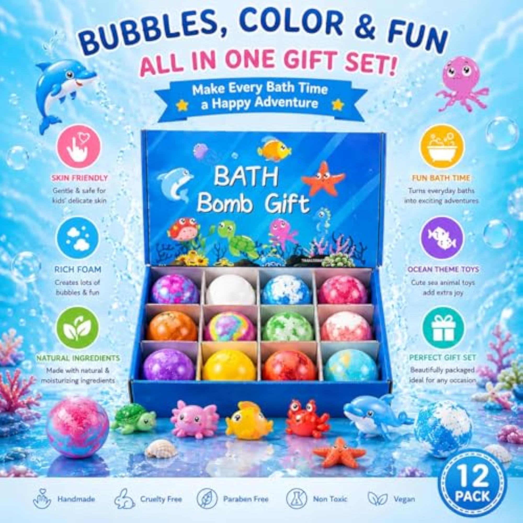 Natural Aromatic Bath Bombs with Pink Salt