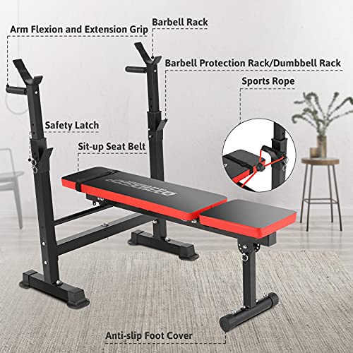 Korie Strength Training Olympic Weight Benches For Full Body Workout - Adjustable Olympic Weight Bench For Indoor Exercise #TOP3