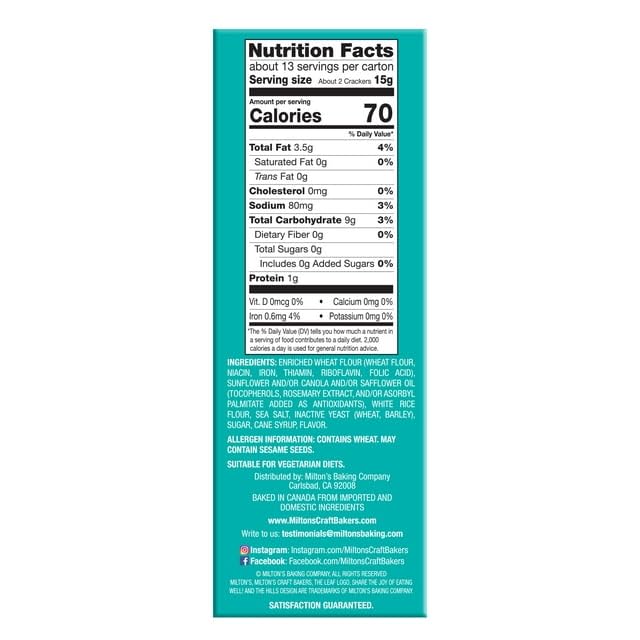 Galletas Cracker Crispy Sal Marina 6.8 oz (Paquete de 8) miniatura 2