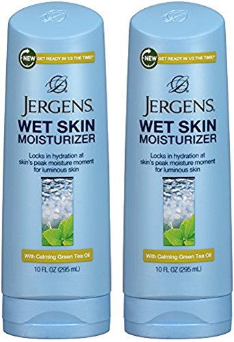 Jergens Wet Skin Moisturizer Green Tea Oil 10oz (2 Pack)