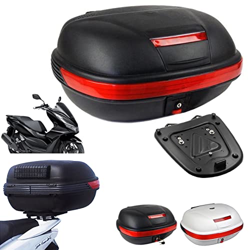 AG-APS PCX専用 ボックス&キャリア セット 容量43L 取付簡単 リアボックス リアキャリア バイクボックス トップケース バイク ケース 適応車種: ホンダ (PCX-2014~2025) PCX125-JF56/JF81/JF84/JK05/