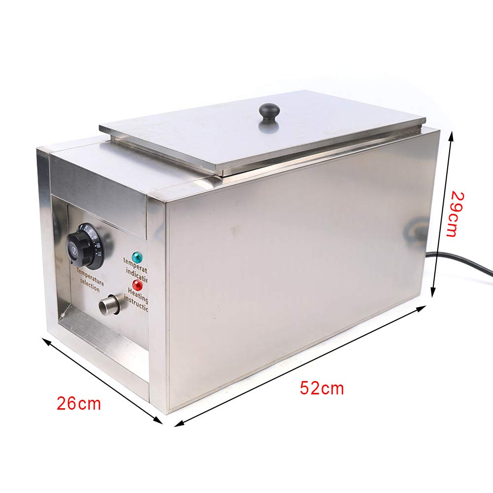 Bollitore elettrico per pasta e pasta a 2 fori Cuocipasta commerciale Cuocipasta da tavolo Alta efficienza Controllo preciso della temperatura Design in acciaio inossidabile Ideale per ristoranti, bu