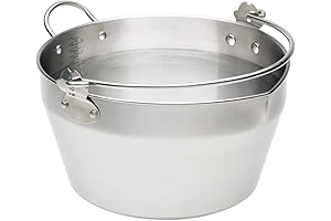 KitchenCraft Home Made Stainless Steel Maslin Pan With Handle for Preserves