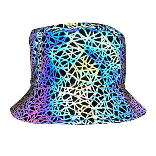 Sombrero tipo Bucket reflectante unisex talla única