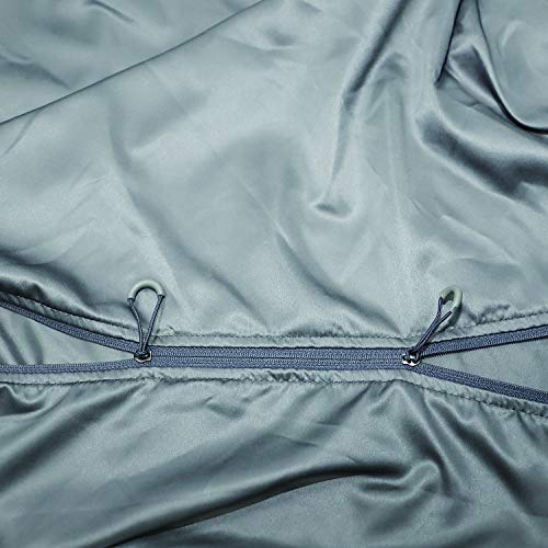 Browint Sleeping Bag Liner with All Around Two-Way Zipper, Travel Sheet with Pillow Pocket, 87"x41" Extra Wide Travel Sleep Sheet for Hotel, Lightweight, Super Soft Silky Fiber Camping Sheet, Multifun - Thumbnail 2