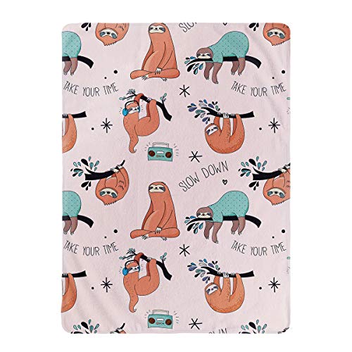 Jekeno Sloth Throw Blanket Smooth And Soft Blanket For Sofa Chair Bed Office Travelling Camping 50"X60" #TOP2