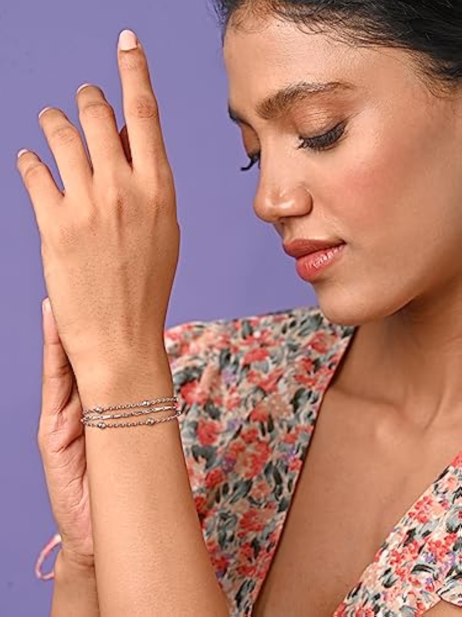 925 Silver Adjustable Chain Bracelet, Anti Tarnish