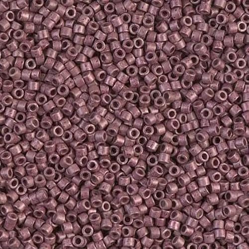 11/0 Miyuki DELICA Seed Beads Rocailles, Dyed Opaque Rose (DB1371), Glass, Japan (5 Grams)