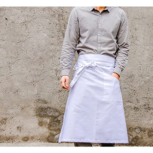 Tablier de travail blanc élégant taille M pour maison et cuisine - 7