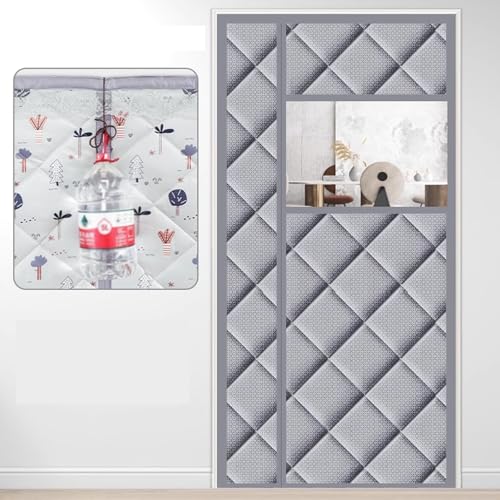 Rideau de porte isolé magnétique pour isolation thermique de fenêtre