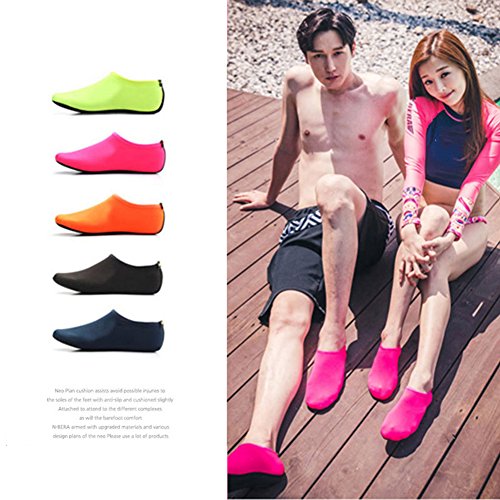 CactusAngui Sapatos de água femininos e masculinos, meias de secagem rápida sem salto para uso na pr