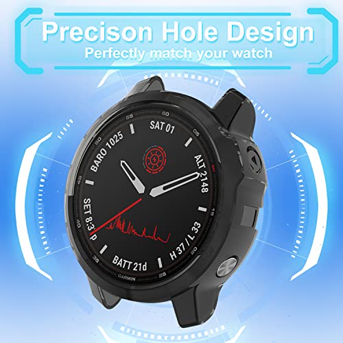 PaceBid Case Compatible with Garmin Fenix 6 Pro, Protective TPU Case, Scratch-Resistant Protective Case for Garmin Fenix 6 PRO (Black) - Image 2