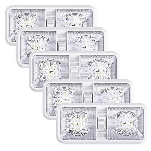 Lámpara de techo 12V con luz blanco natural 4000K y bajo consumo para caravanas