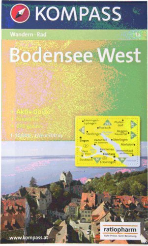 Bodensee West: Wandern / Rad. Mit Panorama. GPS-genau. 1:50.000