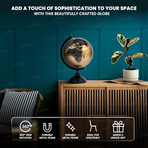 Image of Zest 4 Toyz Educational World Globe for Study With Magnifying Glass | 12 inch Height | Globe for Kids | Perfect for Learning | Educational Learning Toy | Perfect for Kids